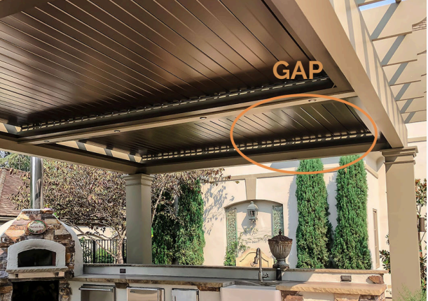 Comparison of gap and gapless louvers